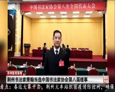 短消息：荆州书法家萧翰当选中国书法家协会第八届理事