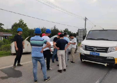 荆州高新区住建局组织开展318国道道路检测工作