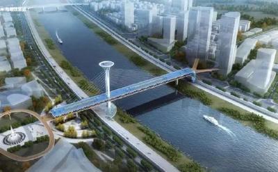 武汉首座跨江慢行桥来了，只能走人和非机动车