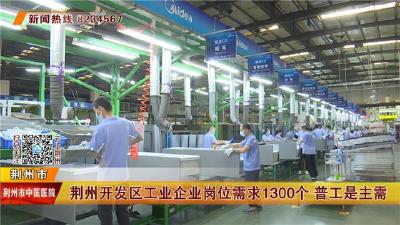 荆州开发区：工业企业岗位需求约1300个
