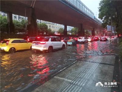 荆州昨天暴雨 最大降水量在洪湖大同湖 25号后降水减弱