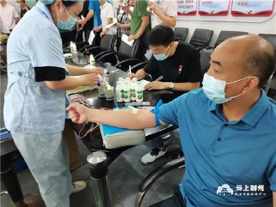 荆州广电人义务献血 用热血护航生命