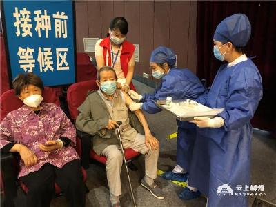 荆州：老年人积极接种疫苗，助抗疫“一臂之力”