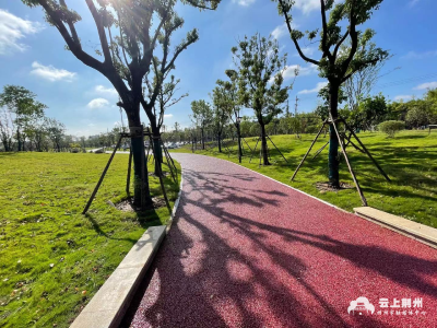 太湖港周边环境整治工程即将完工 打造城市生态绿色廊道