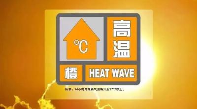 高温橙色预警！37℃+