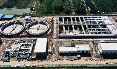 城南污水处理厂二期主体工程完工！预计12月底正式投入使用
