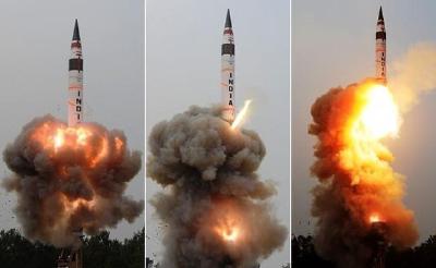 印度成功试射射程5000公里导弹 印媒：针对中国