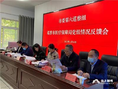 荆州市委第六巡察组向市医疗保障局党组反馈巡察意见