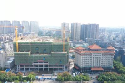 中医特色大楼项目掀起施工热潮