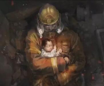 消防员坠楼时舍命护住的小女孩，长大了！