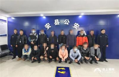 19人聚众赌博，公安县警方“一锅端”！ 