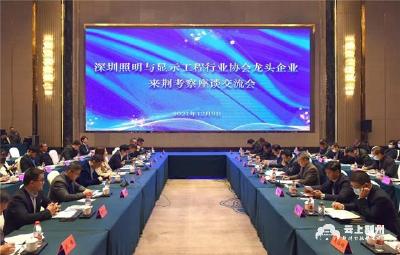 深圳市照明与显示工程行业协会龙头企业组团来荆参观考察