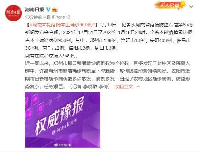 河南已有950人确诊 安阳农村现病例