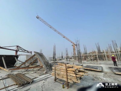 荆州市中医医院中医特色大楼项目一期即将封顶