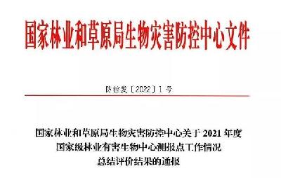 全市唯一！公安县森防站获评国家级荣誉称号！