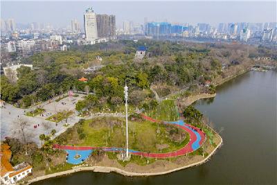 荆州市中山公园打造5000余平方米特色生态园林景观
