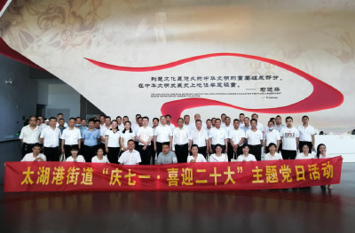 庆祝中国共产党成立101周年|太湖港街道开展“庆七一·喜迎二十大”主题党日活动