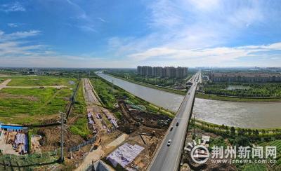 最新航拍！复兴大道跨江汉运河桥进展来了
