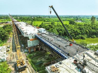 重点项目建设进展：荆荆铁路三标段基本完工