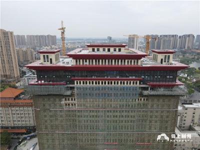 紧盯各道工序 确保荆州中医医院特色大楼项目高质量竣工