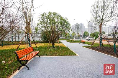 马河游园“见缝插绿”打造城市绿色空间