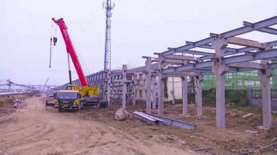 华鲁恒升至滨江污水处理厂综合管廊架完成工程量90%