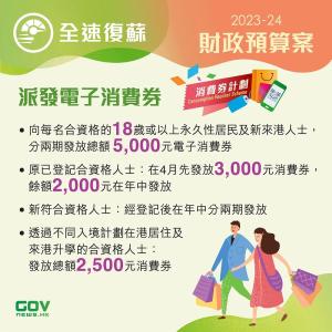 刚刚，香港宣布：每人发5000！