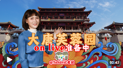 时政Vlog丨大唐芙蓉园on live准备中  