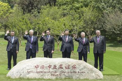近观中国 | 在西安，习近平与中亚五国元首共同种下石榴树