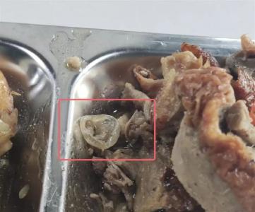 广州最新通报！饭菜中的异物高度可能为鸭眼球巩膜结构！