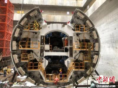 中国最大直径土压/TBM双模盾构机“永安号”顺利始发