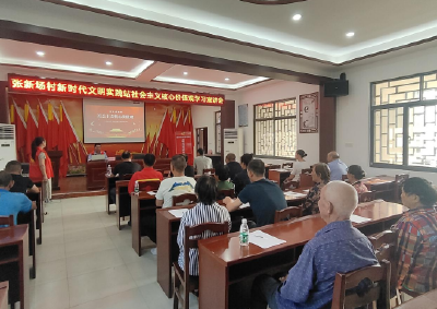 荆州区川店镇张新场村开展社会主义核心价值观宣讲活动