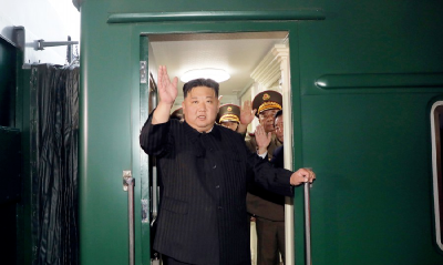 现场画面来了！金正恩坐绿皮火车出访俄罗斯