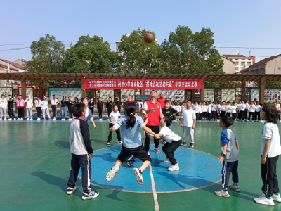 荆州区白龙社区：篮球赛上展风采 童心共筑文明城