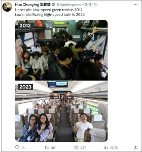 华春莹连发11组对比照片，意味深长