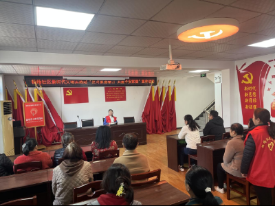 荆州区杨场社区：反对家庭暴力 共建平安家庭