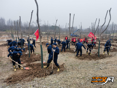 荆州区：“消防蓝”“志愿红”共同播种“文明绿”