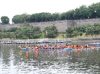 图集丨备战龙舟赛 九龙渊赛场参赛队伍训练正酣