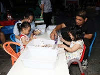 图集丨纳凉溜娃好去处 沙市奥体中心夜游欢乐多