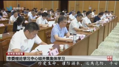 市委理论学习中心组开展集体学习