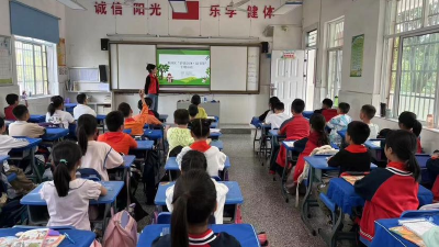 荆州区川店小学：小小“绿书签” 护苗伴成长