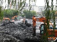 荆襄河湿地公园实行“抱团”清淤