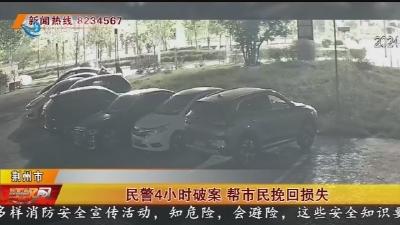 拉车门盗窃10条香烟 监控全记录