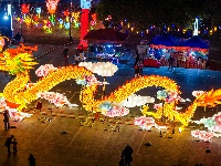 图集 | 花灯扮靓荆街 喜迎佳节氛围浓