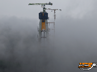 图集丨雨中的观音寺长江大桥 别一样的风景