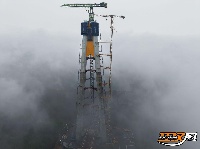 图集丨雨中的观音寺长江大桥 别一样的风景