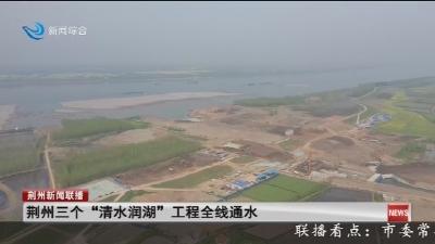荆州三个“清水润湖”工程全线通水