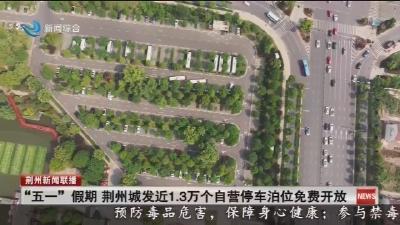 “五一”假期 荆州城发近1.3万个自营停车泊位免费开放