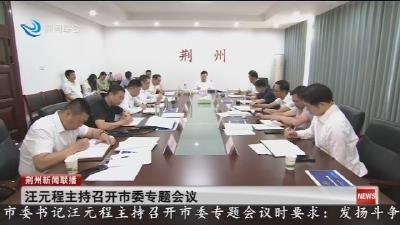 汪元程主持召开市委专题会议