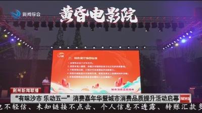 “有味沙市 乐动五一” 消费嘉年华暨城市消费品质提升活动启幕